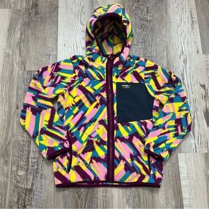 Vintage LL Bean Youth Fleece Zip Up Colorful Size S (8)
